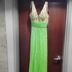 Jovani 40010 Size 8 Lime Prom Dress